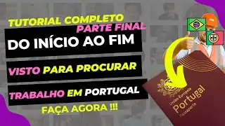 Visto VFS 100% Liberado - Procura de trabalho Portugal - TUTORIAL DO INÍCIO AO FIM  -  #portugal