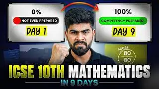 📘 Maths 9 Days Master Plan | 80/80 Strategy | ICSE Class 10th | ICSE 2026