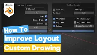 Blender Python Tutorial : Custom Drawing / Layout Improvements [learn python for beginners]