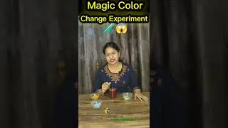 Magic Color Change Experiment😱🧪😱#scienceexperiment#science#youtubeshorts #viralvideo#trendingshorts