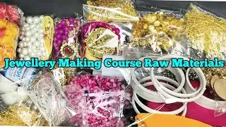 CLASSES JEWELLERY RAW MATERIAL // Jewellery making course raw materials @Payal_creations 