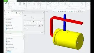 Cylindrical Cam and Reciprocating Follower mechanism | Creo Parametric