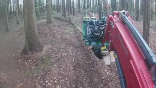 Weidemann 2070T Holzrücken mit Holzgreifer Teil 2