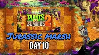 plant vs zombies 2 jurassic marsh day 10| Mobile Game play 2026 |