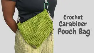 Crochet Pouch Hub Bag. Make Your Own Carabiner Mesh Bag in No Time!