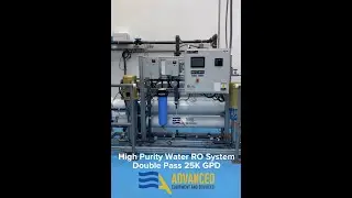 ADVANCEES - High Purity Water - brackish reverse osmosis system Double Pass