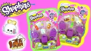 Shopkins Opening Season 2 Five Packs with Ultra Rare Crystal Glitz Shopkins
