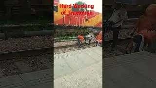 Hard work of Trackman #What is the job of Track maintainer ? #pleasesubscribe🙏