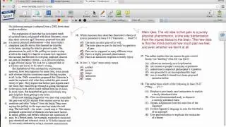 SAT Critical Reading - Use the Main Idea to Answer the Questions - Jan 2011 Section 3