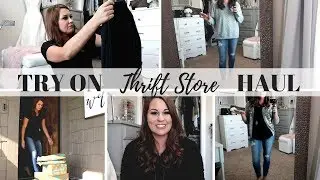 THRIFT STORE TRY ON HAUL | SAVING MONEY | SHOPPING HAUL