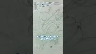 Tulip Painting Before & After 🌷✨ #art #shortsfeed  #shortvideo #shorts