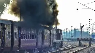MINI LOCO SMOKING HEAVILY || METRE GAUGE TRAIN OF INDIAN RAILWAYS