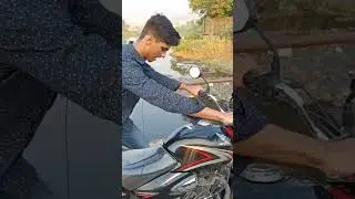 without self & kick bike started trick #shorts #viral #shortsfeed #tricks #shortsvideo