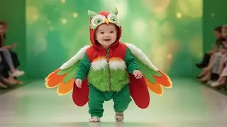 Bright and Playful Baby Fashion Show: Cute Animal Costumes for Toddlers