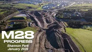 Ringaskiddy Motorway Project | Shannon Park, Carrigaline &ndash; Aerial Progress Update | January 2026