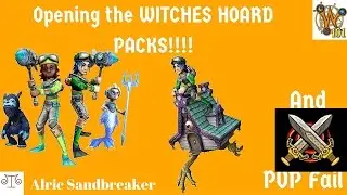 Wizard 101: Opening some WITCHES HOARD PACKS!!!! and PVP Fail!