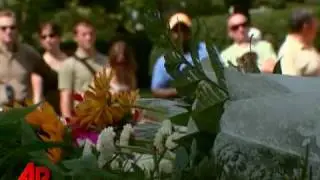 Raw Video: Kennedy Gravesite Unveiled