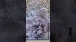 Eerie green fire shoots from manholes on the campus of Texas Tech University