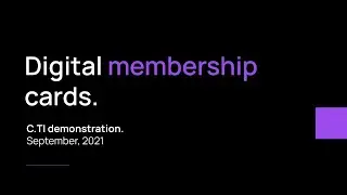 C.TI Digital Membership Card Demo