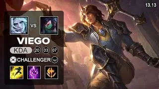 Viego vs Akali Mid - KR Challenger - Patch 13.13 Season 13