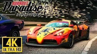 [4K] BURNOUT Paradise Remastered - Gameplay Trailer @ 2160p (60ᶠᵖˢ) ✔