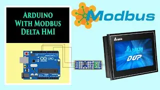 Arduino connect with Delta HMI (Modbus RS485) | Arduino Industrial Automation | Intron Automation