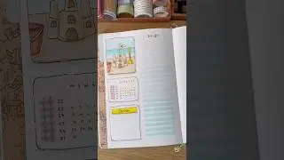 Weekly setup 🏖️ #bujo #drawing #plannerlayout #doodle #bulletjournal #bujo #planning