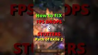 How to Fix FPS Drops & Stutters in Path of Exile 2 #shorts
