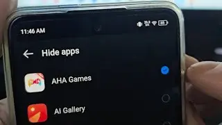 how to hide app in tecno spark go 1S