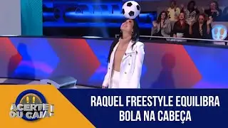 Raquel Freestyle equilibra bola na cabe&ccedil;a ao cair direto no buraco ap&oacute;s enfrentar Carolina Ferraz