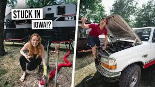 We&rsquo;re Stranded in Iowa! - More RV Problems And a Broke Down Truck 😱