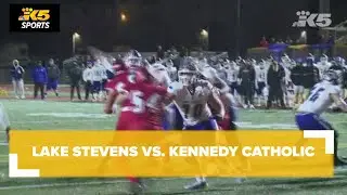 Lake Stevens wins the 4A state football title 24-22 over Kennedy Catholic
