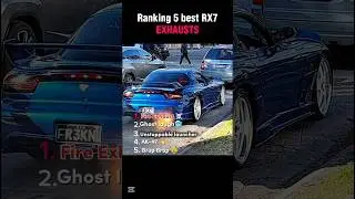 Ranking best exhausts of mazada RX7 💀 #carexhausts #mazadarx7 #supercars #cars