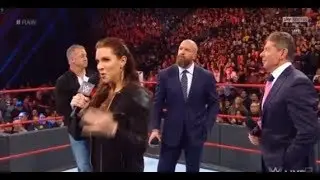 Vince McMahon, Triple H, Stephanie and Shane McMahon Return WWE Raw 17 December 2018