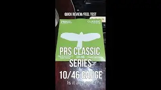 Trying out the PRS Classic Series 10/46 Gauge Strings ft. @joemelniverba4454   #prsstrings #shorts
