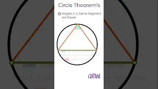 Circle Theorem | Angles in the same segments are equal  #shorts