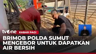 Brimob Polda Sumut Buat Sumur, Penuhi Kebutuhan Warga Desa di Tapanuli Tengah | Kabar Pagi