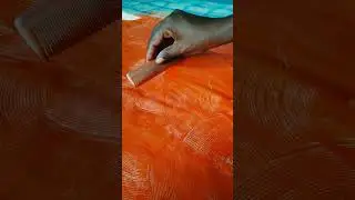 sohrai painting #comb painting #base with comb#sohrai background #art#shorts