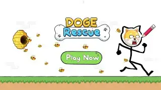 Save the Doge | Save the Dog | Bonk Dog Meme | Doge Rescue | Draw to Save | level failed | very hard