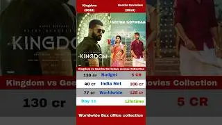 Kingdom vs Geetha Govindam movies collection #ytshorts #shorts