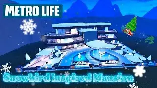 📍Brand New Snowbird Inspired Freedom Mansion Tour in Metro Life City! 🎄❄️ #roblox #metrolife #winter