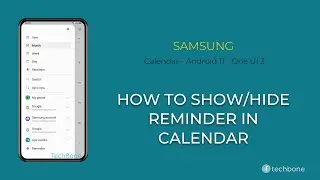 How to Show/Hide Reminder for Events in Calendar - Samsung Calendar [Android 11 - One UI 3]