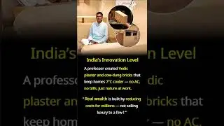 Indian Professor Builds Homes 7&deg;C Cooler Without AC ! #shorts