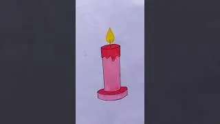 Happy Diwali 🎇 || Candle light 🕯️ Drawing Easy for kids #art #candle #shorts #viralvideo #diwali