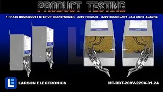 1-Phase Buck/Boost Step-Up Transformer - 208V Primary - 229V Secondary -31.2 Amps -50/60Hz