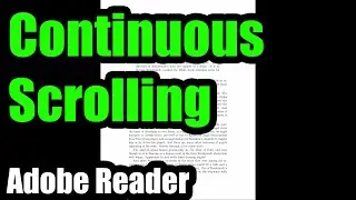 How to Scroll continuously in Adobe Acrobat Reader 2023 (Full screen, Automatic scrolling)