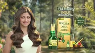 New Kesh King Gold Ayurvedic Hair Oil&ndash;Ayurveda + Science with Gro-Biotin | Telugu - 6 sec