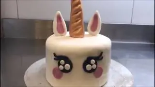 Einhorn Fondant creme Deko Torte - Leicht zum selber machen
