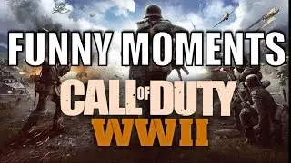 CALL OF DUTY WW2 FUNNY MOMENTS WITH FRIENDS! WW2 GAMEPLAY ( GILBERATOR, LAG, EXERCISING )
