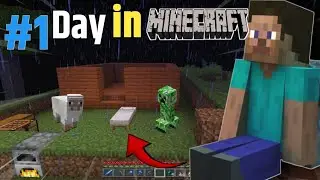 Minecraft PE Survival Series EP 1 🏡 | First Day Survival House!